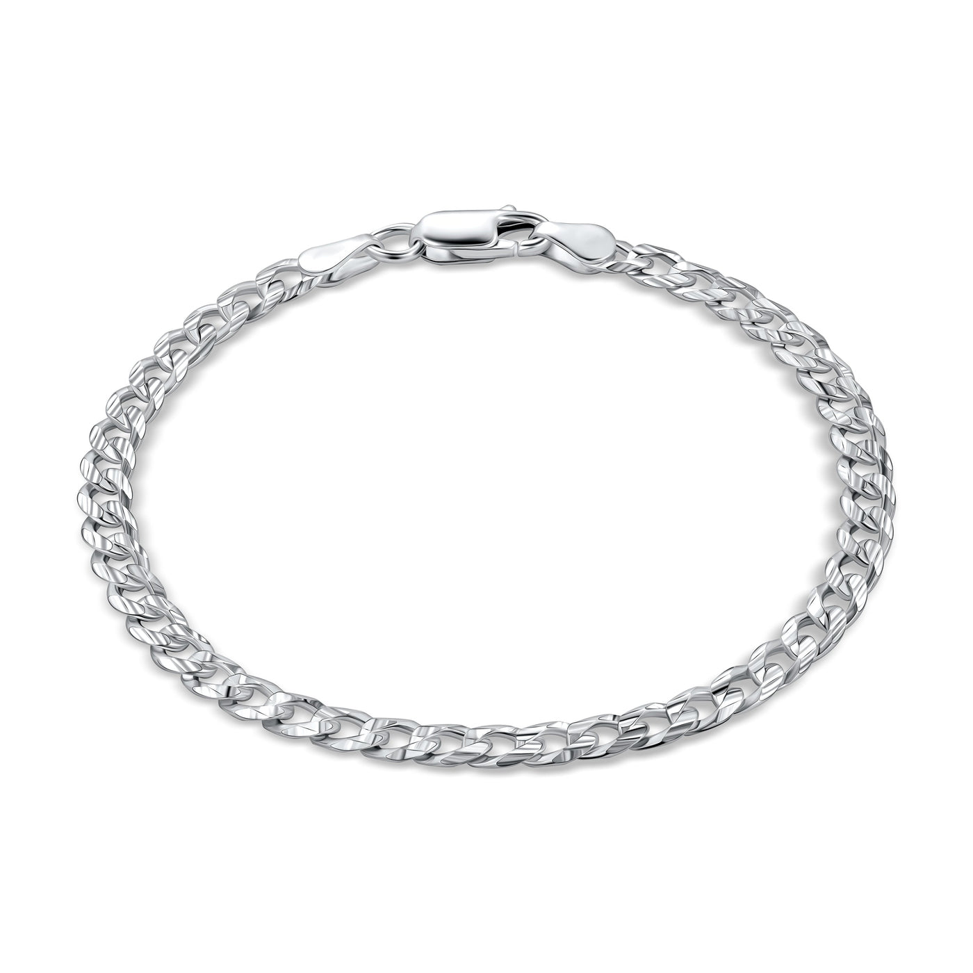 14K Gold Curb Cuban Link Chain Bracelet