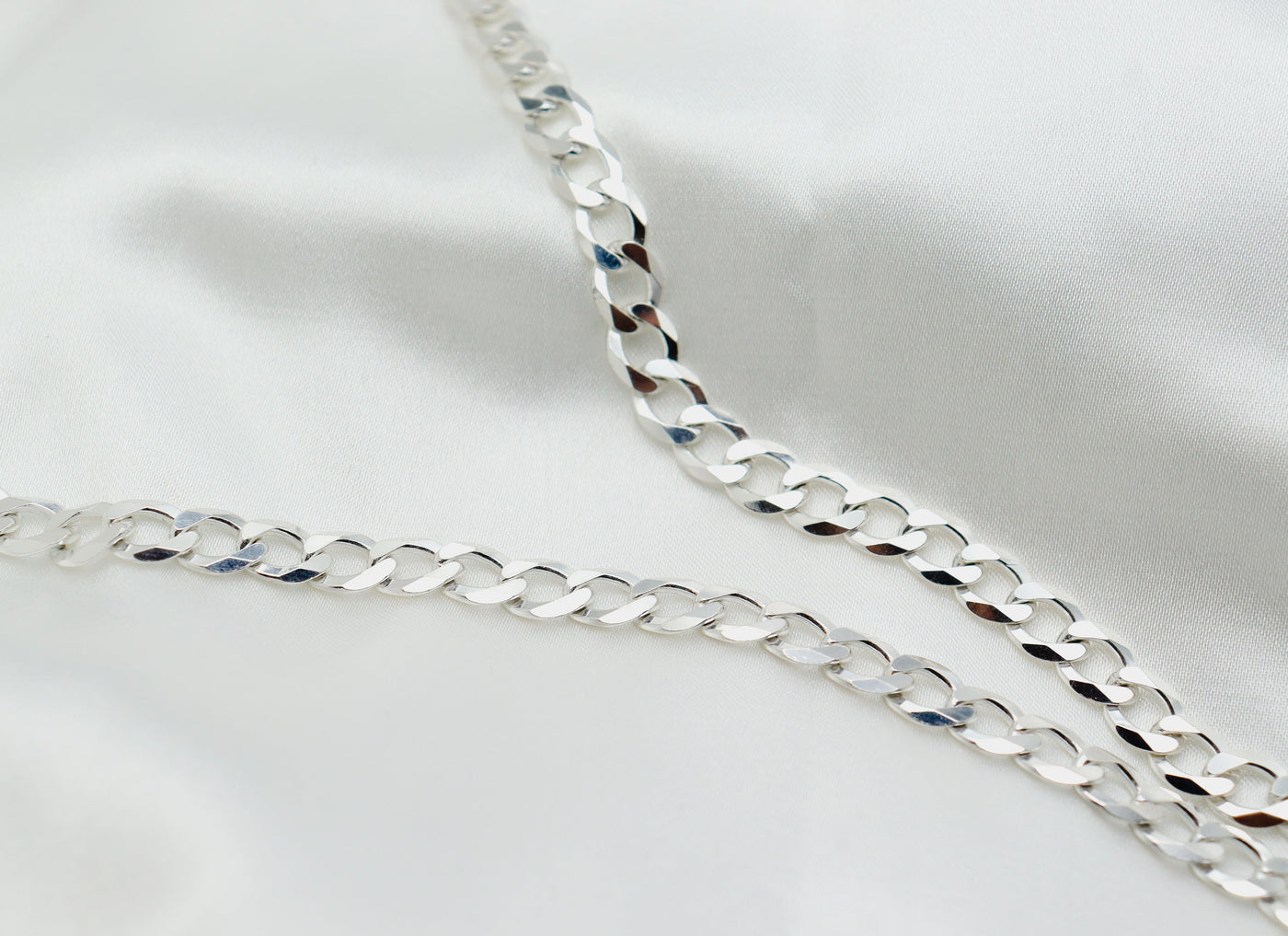 Sterling Silver 4MM Cuban Chain Necklace