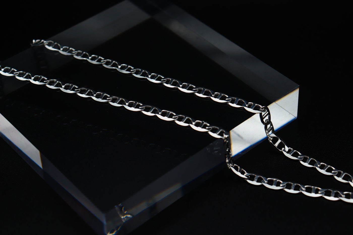 Silver 4.5MM Mariner Chain Necklace