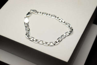 Silver Mariner Chain Link Bracelet