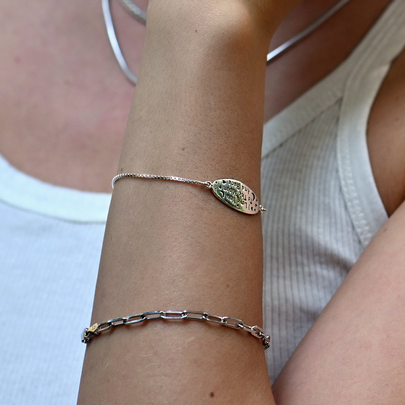 To the Moon & Back Silver Bracelet