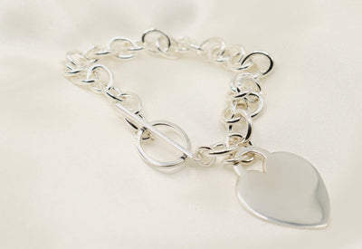 Silver Heart Bracelet