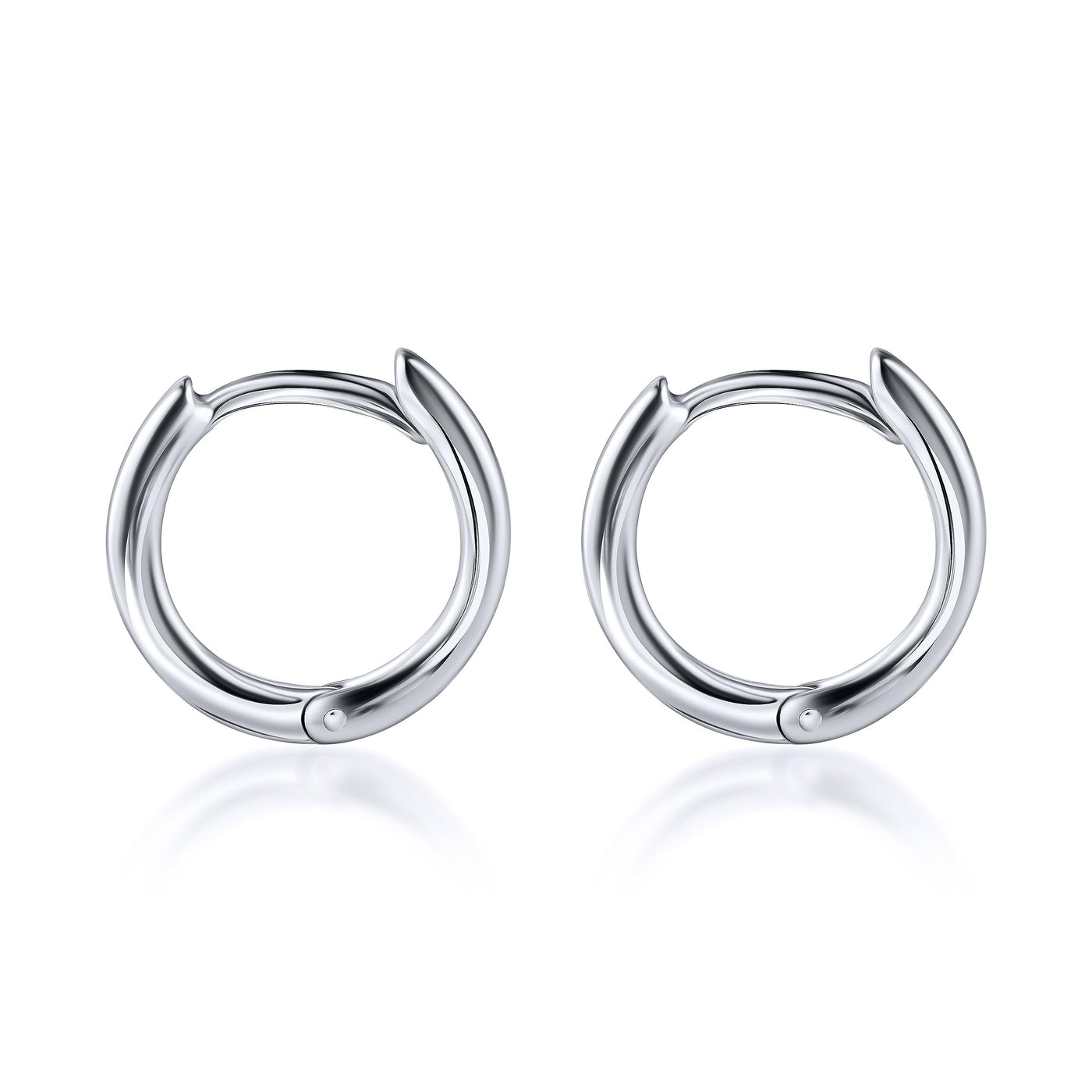 Sterling Silver Cuff Huggie Earrings