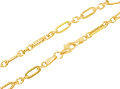 10K Gold 1+1 Anchor Chain Bracelet